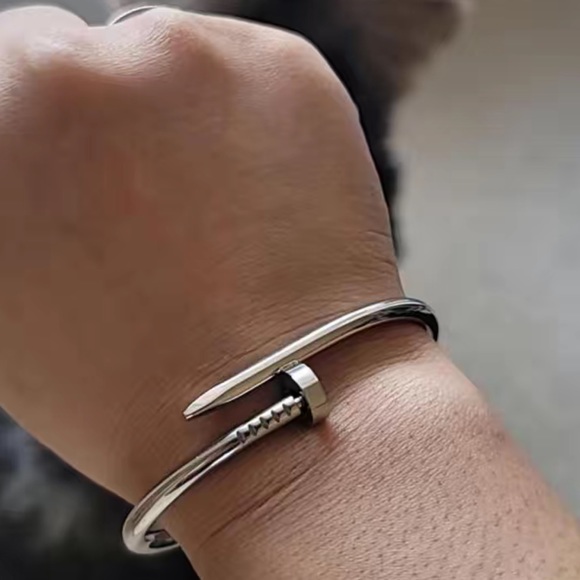 Other - LAST 1️⃣ NWT ‼️BEST SELLER‼️ UNISEX HEAVY STAINLESS STEEL NAIL BRACELET One Size